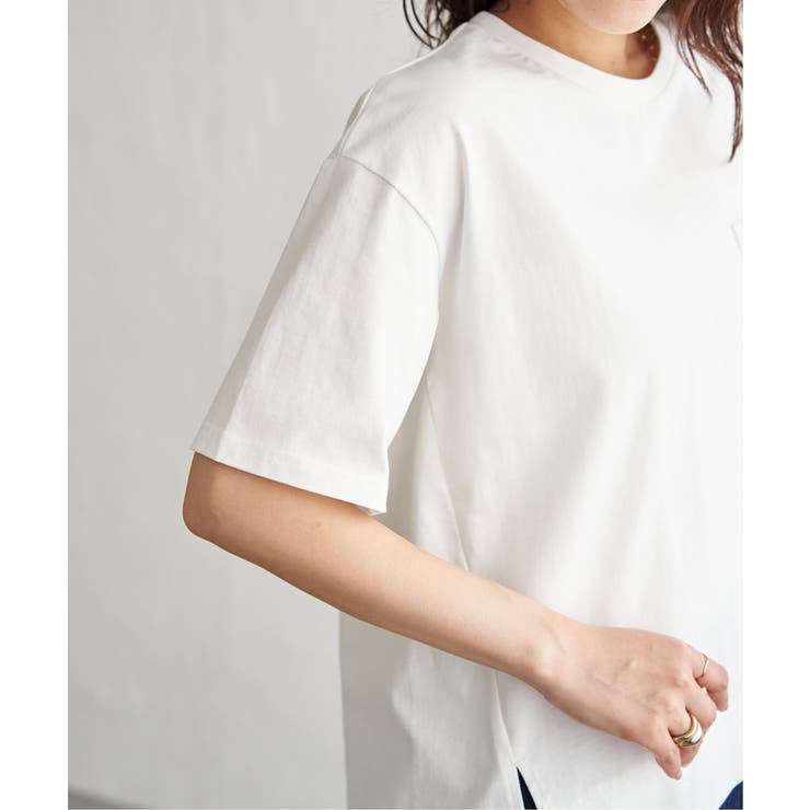 冷感コットン半袖ポケットTシャツ | ikka  | 詳細画像30 