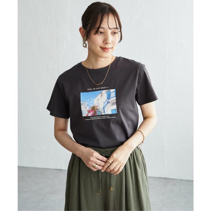 冷感ロゴフォトプリントTシャツ | ikka  | 詳細画像7 