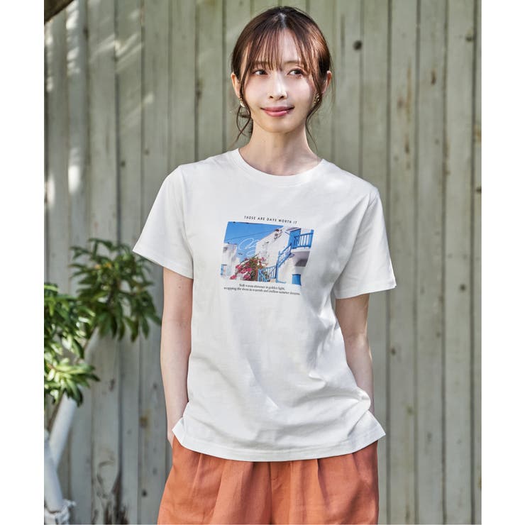 冷感ロゴフォトプリントTシャツ | ikka  | 詳細画像12 