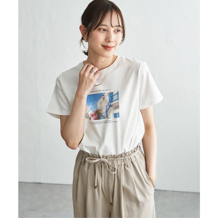 冷感ロゴフォトプリントTシャツ | ikka  | 詳細画像17 