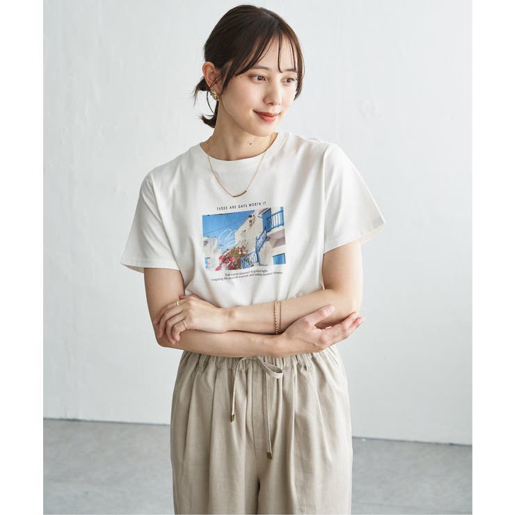 冷感ロゴフォトプリントTシャツ | ikka  | 詳細画像18 