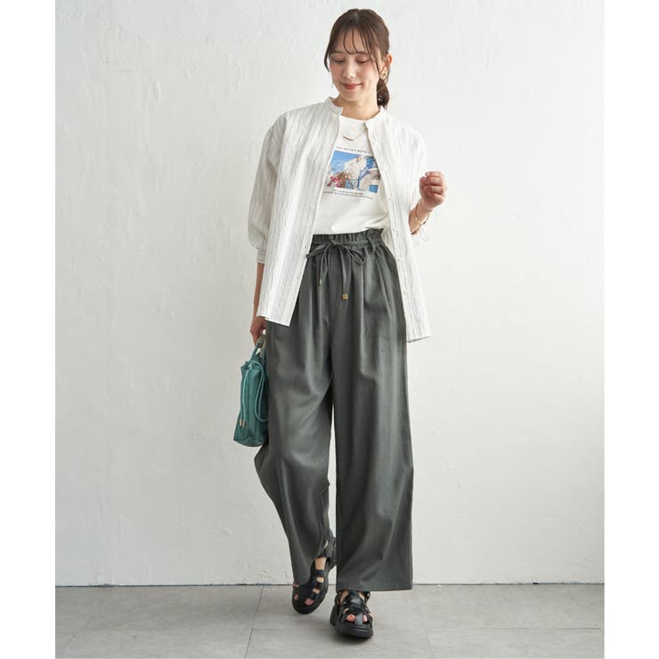 冷感ロゴフォトプリントTシャツ | ikka  | 詳細画像23 