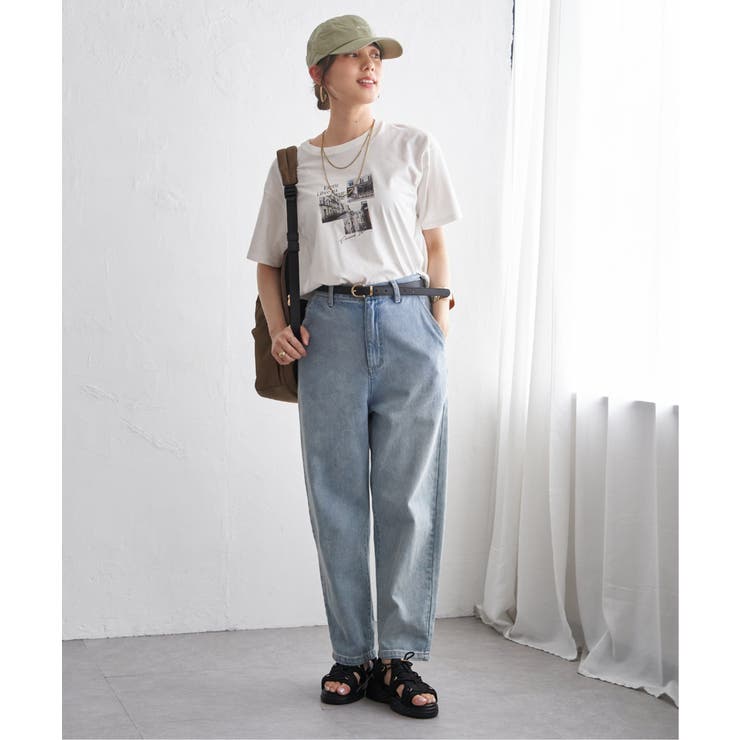 【接触冷感】ロゴフォトプリントTシャツ | ikka  | 詳細画像4 