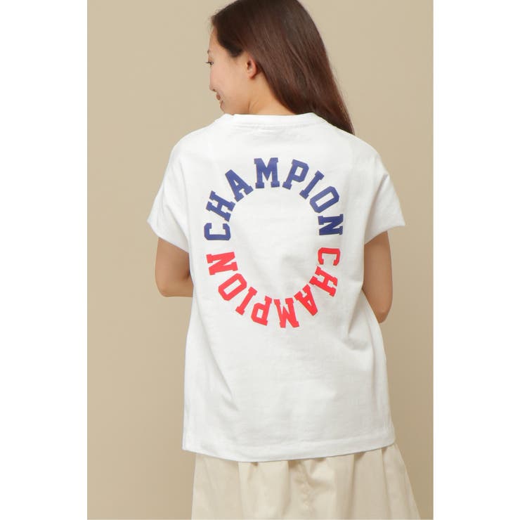 Champion バックプリントTシャツ[品番：IKAW0007848]｜ikka