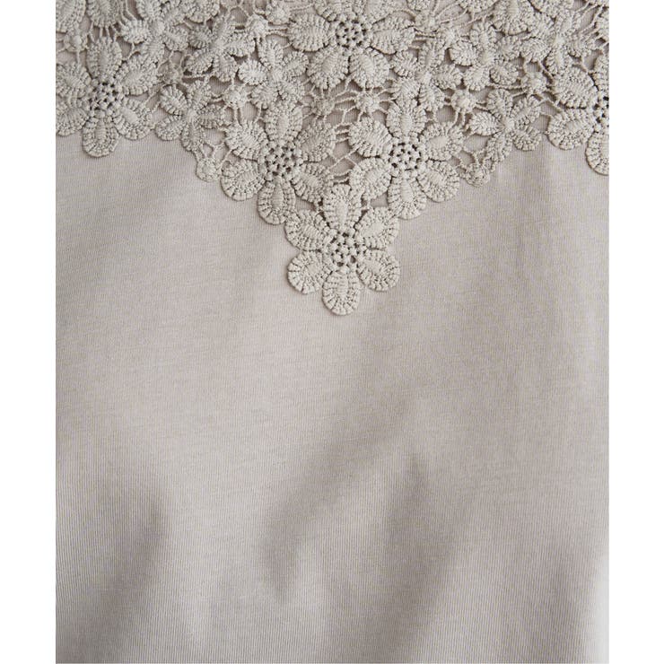 【接触冷感／UVカット】コットンUSA前後レースタンクトップ | ikka  | 詳細画像22 