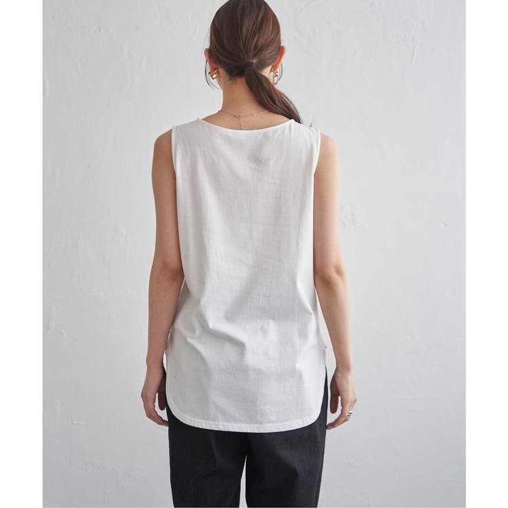 【雑誌InRed6月号掲載】コットンUSA裾ラウンドノースリプルオーバー【接触冷… | ikka  | 詳細画像17 