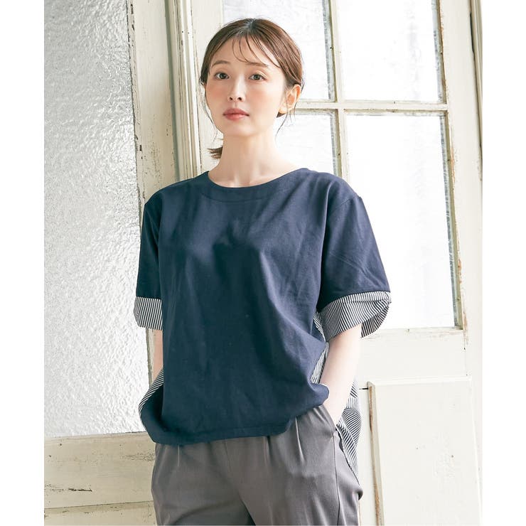 【親子コーデ】袖リボン切り替えプルオーバー  | ikka  | 詳細画像2 