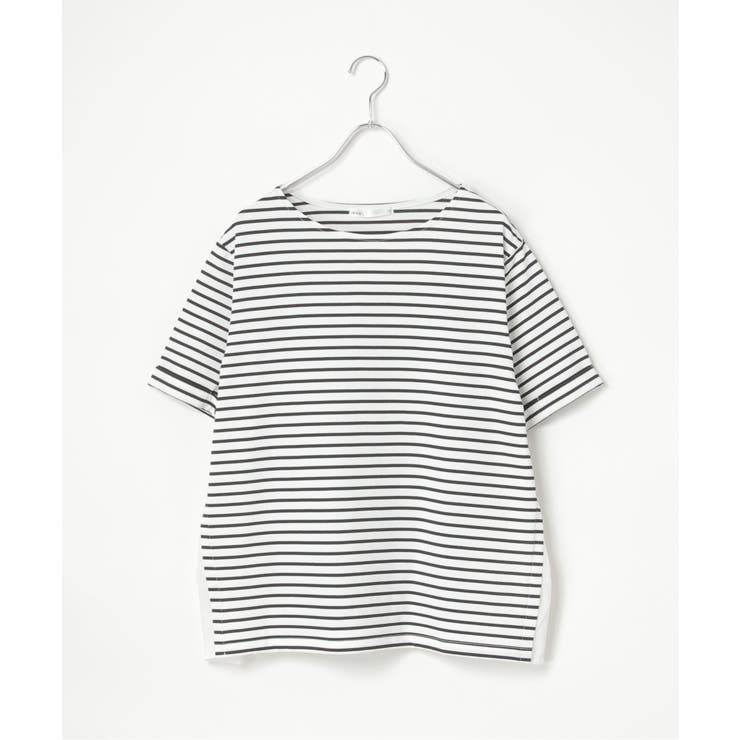 冷感サイド切替ボーダープルオーバー | ikka  | 詳細画像13 