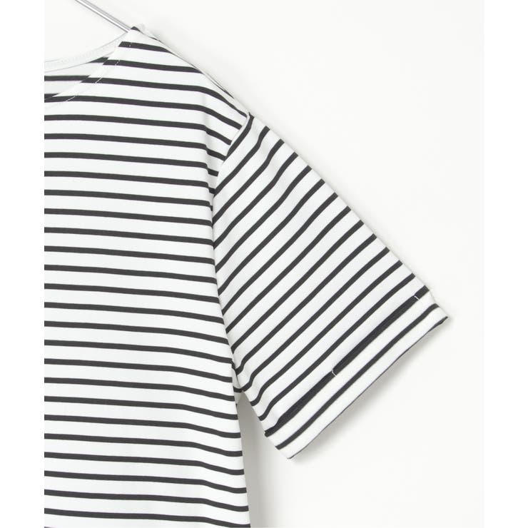 冷感サイド切替ボーダープルオーバー | ikka  | 詳細画像15 