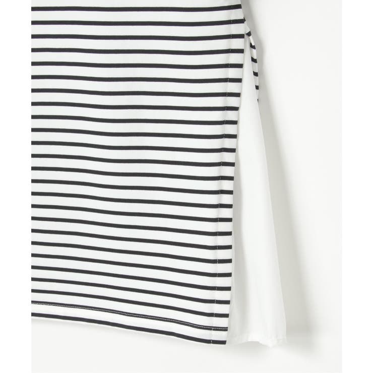 冷感サイド切替ボーダープルオーバー | ikka  | 詳細画像16 