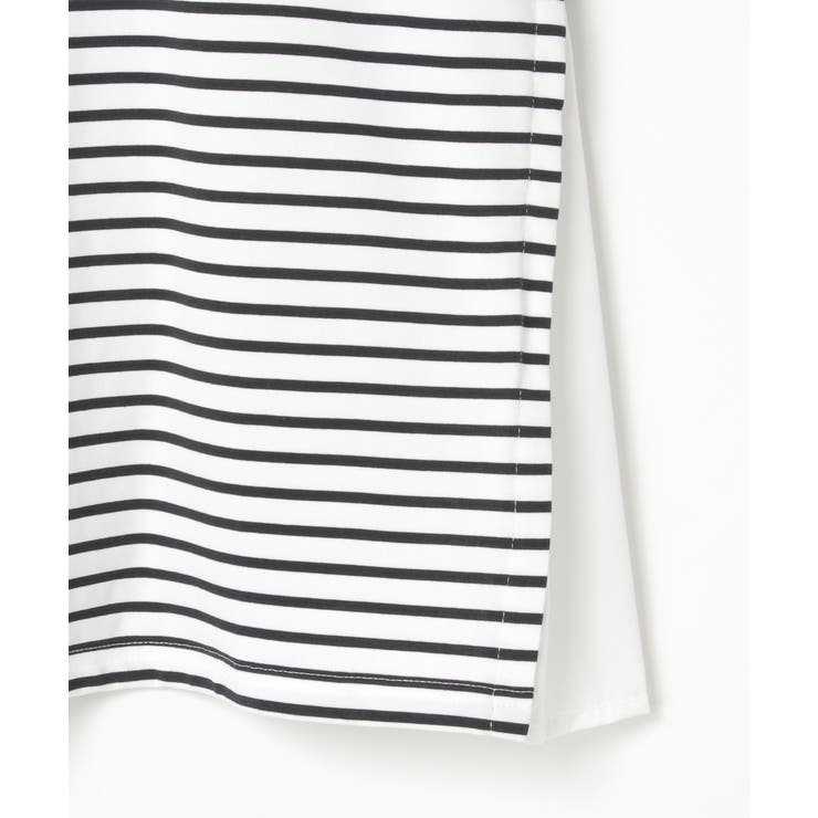 冷感サイド切替ボーダープルオーバー | ikka  | 詳細画像18 