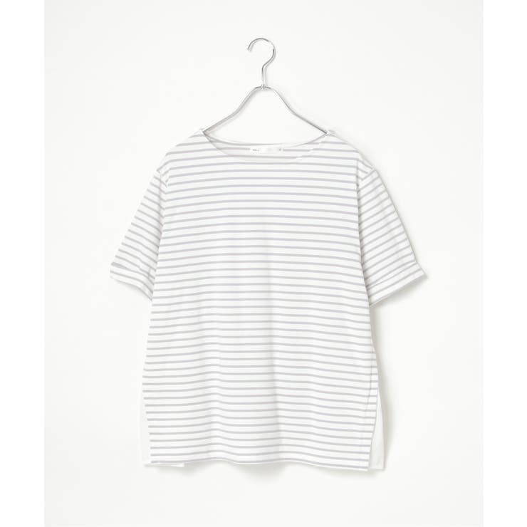 冷感サイド切替ボーダープルオーバー | ikka  | 詳細画像20 