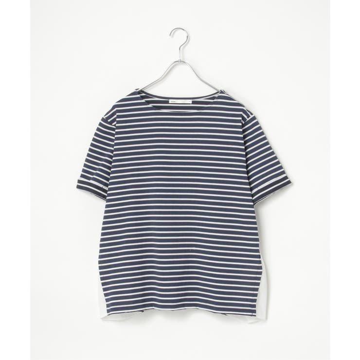 冷感サイド切替ボーダープルオーバー | ikka  | 詳細画像22 