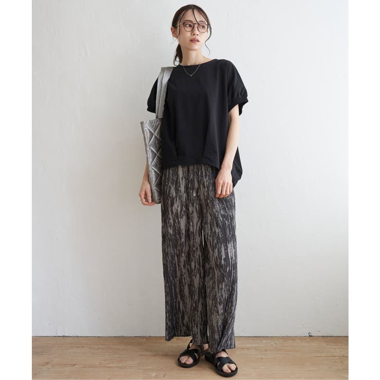 【接触冷感／親子コーデ】冷感ドルマンタックプルオーバー | ikka  | 詳細画像12 