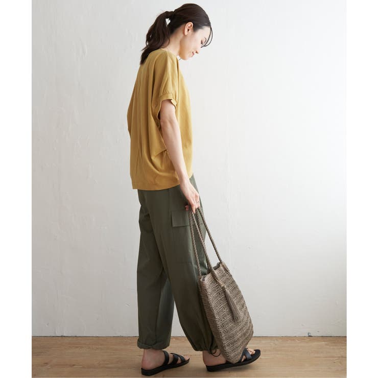 【接触冷感／親子コーデ】冷感ドルマンタックプルオーバー | ikka  | 詳細画像16 