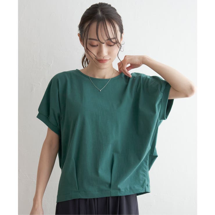 【接触冷感／親子コーデ】冷感ドルマンタックプルオーバー | ikka  | 詳細画像17 