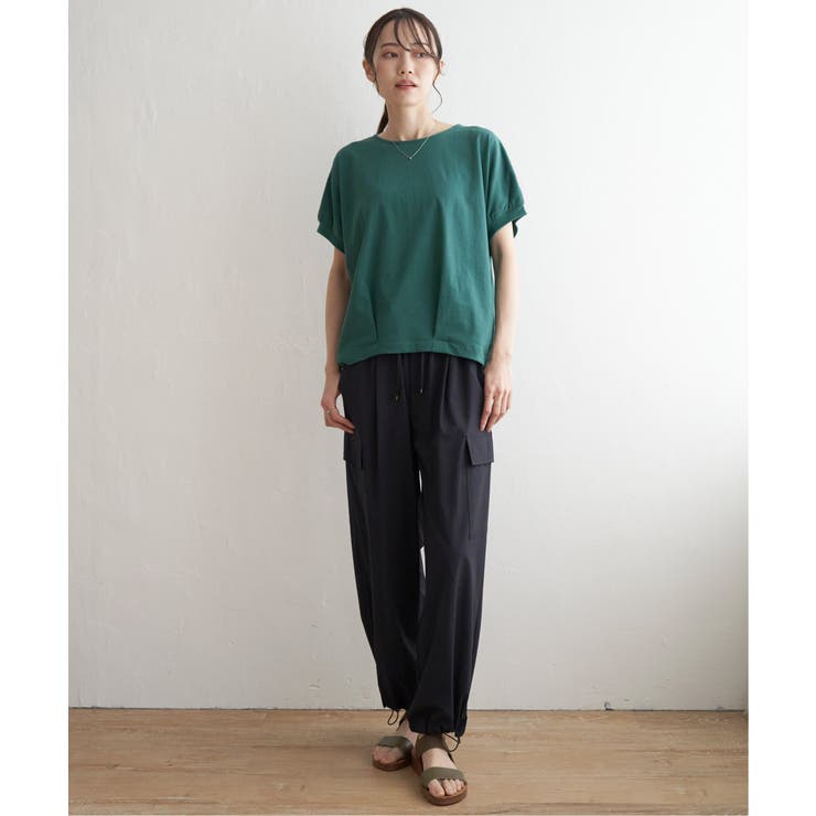 【接触冷感／親子コーデ】冷感ドルマンタックプルオーバー | ikka  | 詳細画像18 