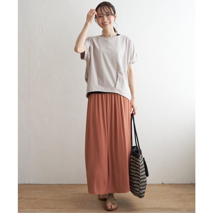 【接触冷感／親子コーデ】冷感ドルマンタックプルオーバー | ikka  | 詳細画像21 