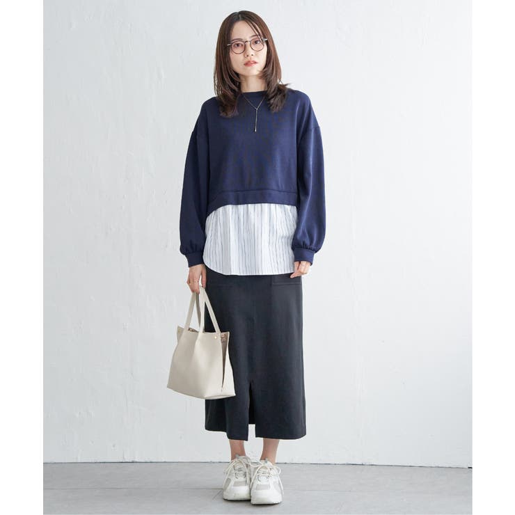 ポンチ切り替えレイヤードプルオーバー | ikka  | 詳細画像9 