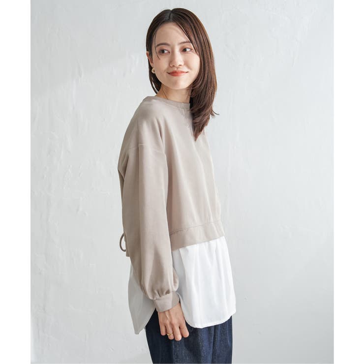 ポンチ切り替えレイヤードプルオーバー | ikka  | 詳細画像11 