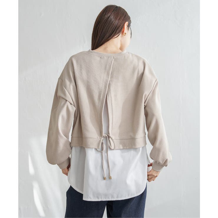 ポンチ切り替えレイヤードプルオーバー | ikka  | 詳細画像12 