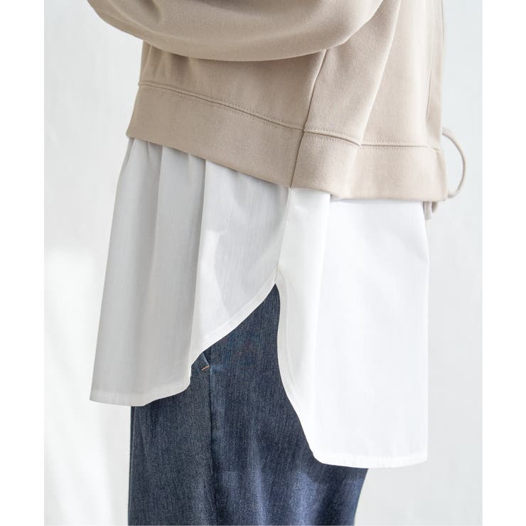 ポンチ切り替えレイヤードプルオーバー | ikka  | 詳細画像16 