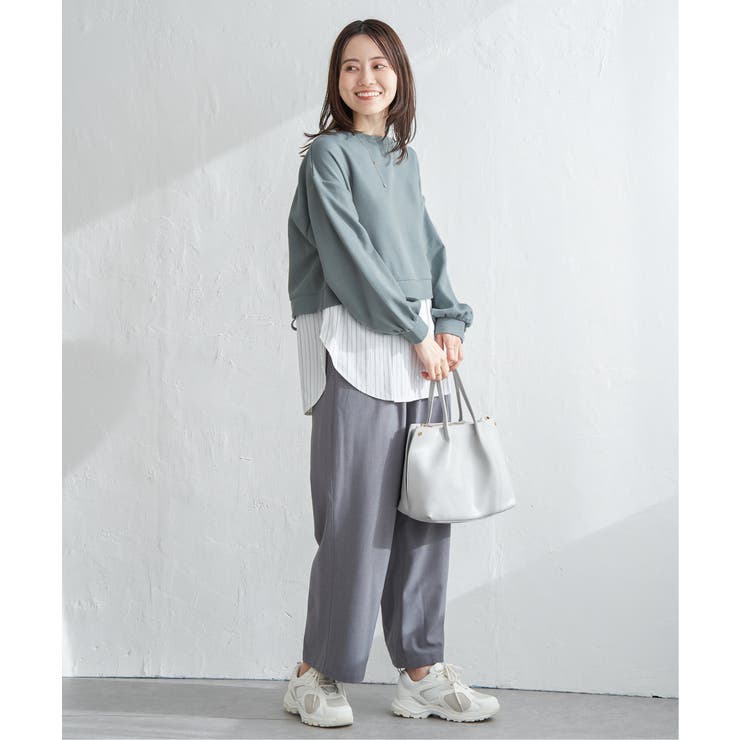 ポンチ切り替えレイヤードプルオーバー | ikka  | 詳細画像6 