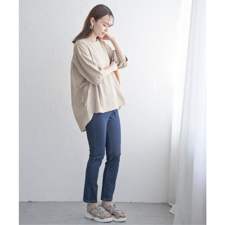 異素材切り替えサイドリボンプルオーバー | ikka  | 詳細画像19 