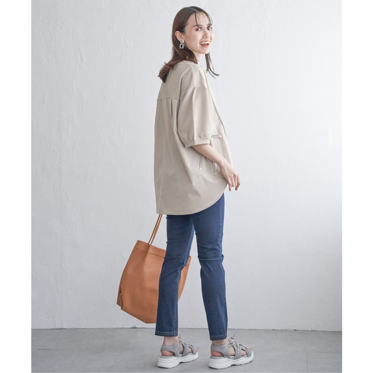 異素材切り替えサイドリボンプルオーバー | ikka  | 詳細画像20 