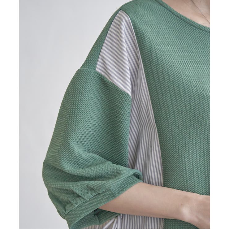 異素材切り替えサイドリボンプルオーバー | ikka  | 詳細画像26 