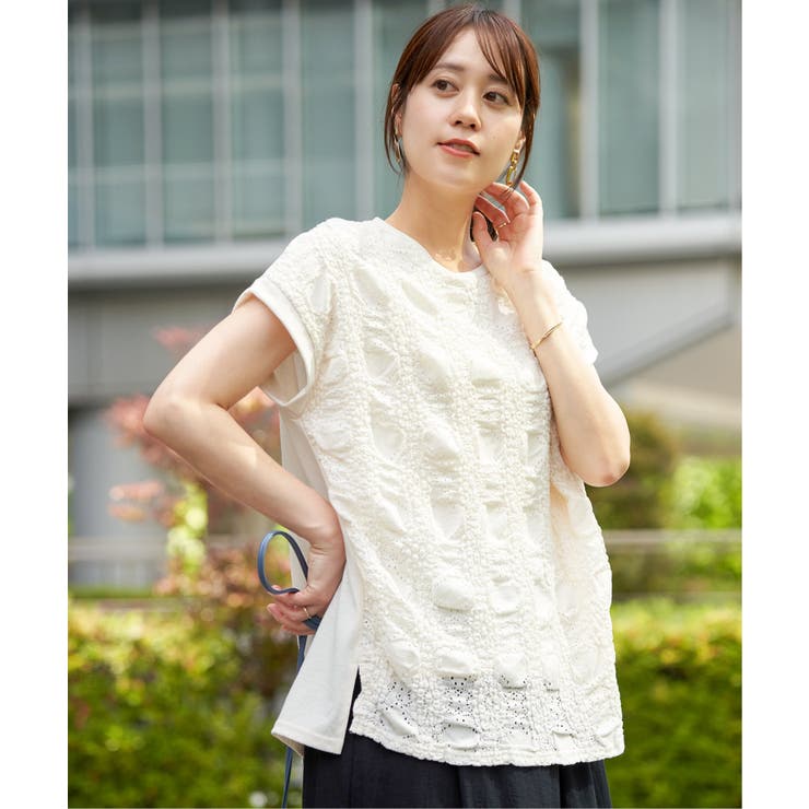 【お得だ値】レースジャガード切り替えプルオーバー | ikka  | 詳細画像7 