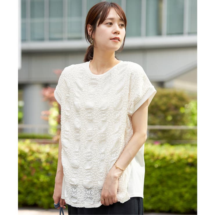 【お得だ値】レースジャガード切り替えプルオーバー | ikka  | 詳細画像8 