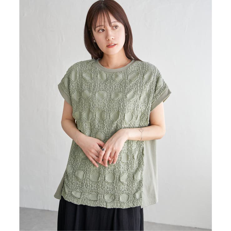 【お得だ値】レースジャガード切り替えプルオーバー | ikka  | 詳細画像15 