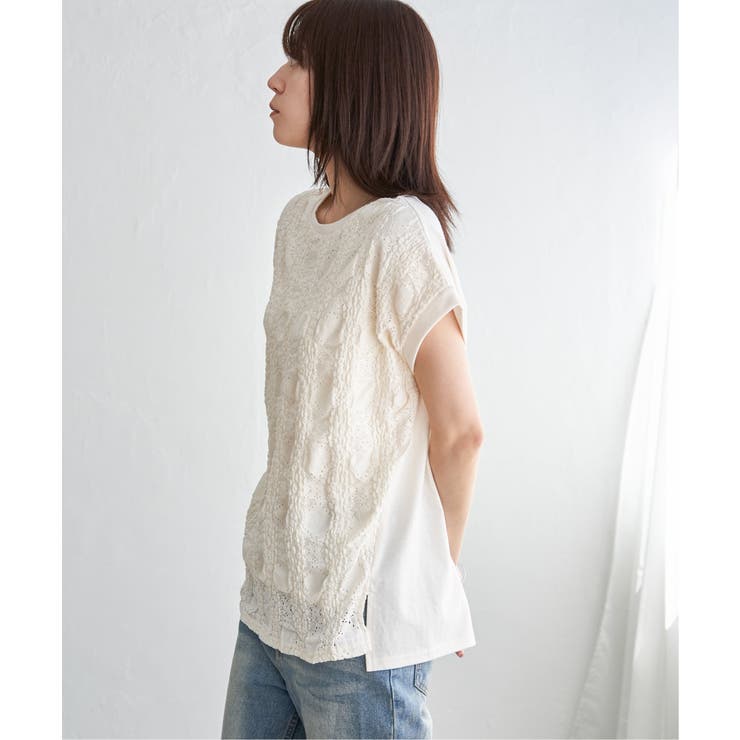 【お得だ値】レースジャガード切り替えプルオーバー | ikka  | 詳細画像25 