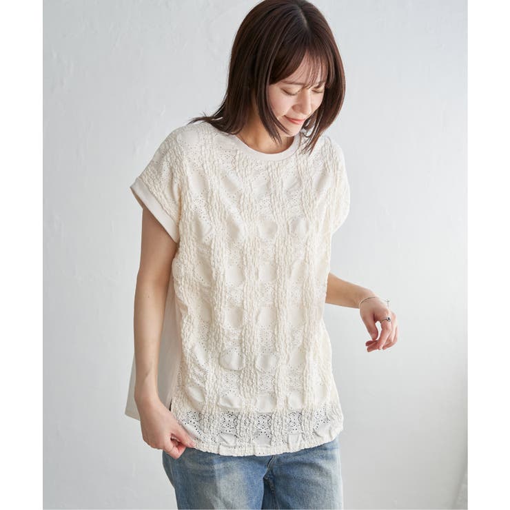 【お得だ値】レースジャガード切り替えプルオーバー | ikka  | 詳細画像27 