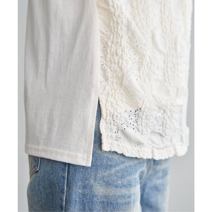 【お得だ値】レースジャガード切り替えプルオーバー | ikka  | 詳細画像30 