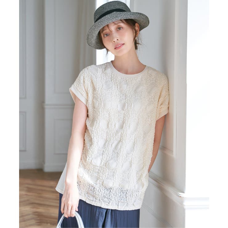 【お得だ値】レースジャガード切り替えプルオーバー | ikka  | 詳細画像3 