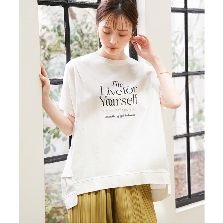 【親子コーデ】ロゴフォトプリントチュニックＴ | ikka  | 詳細画像2 