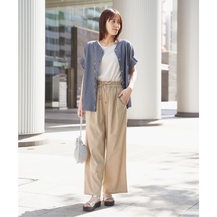 シアサッカー2WAY袖タックプルオーバー | ikka  | 詳細画像14 