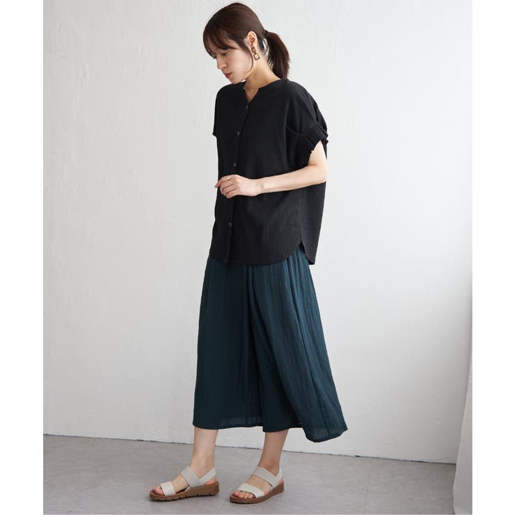 シアサッカー2WAY袖タックプルオーバー | ikka  | 詳細画像22 