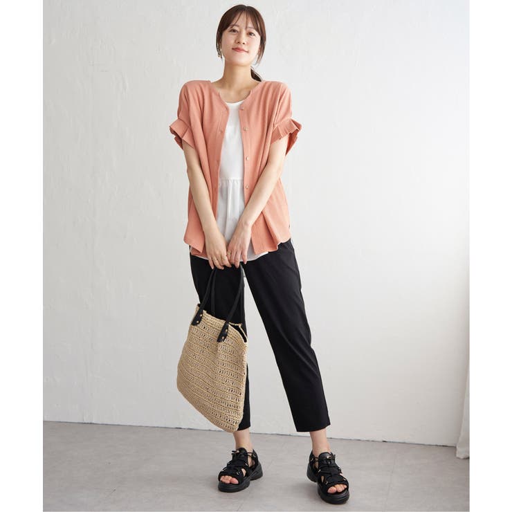 シアサッカー2WAY袖タックプルオーバー | ikka  | 詳細画像25 