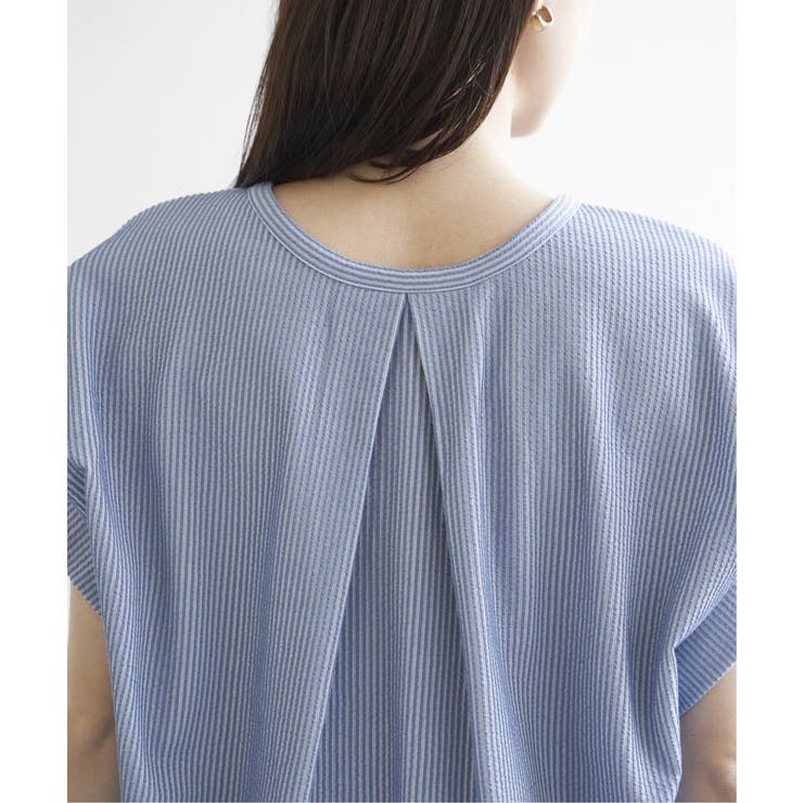 シアサッカー2WAY袖タックプルオーバー | ikka  | 詳細画像35 