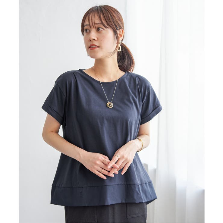 【お得だ値】Aライン裾切り替えカットソー | ikka  | 詳細画像10 