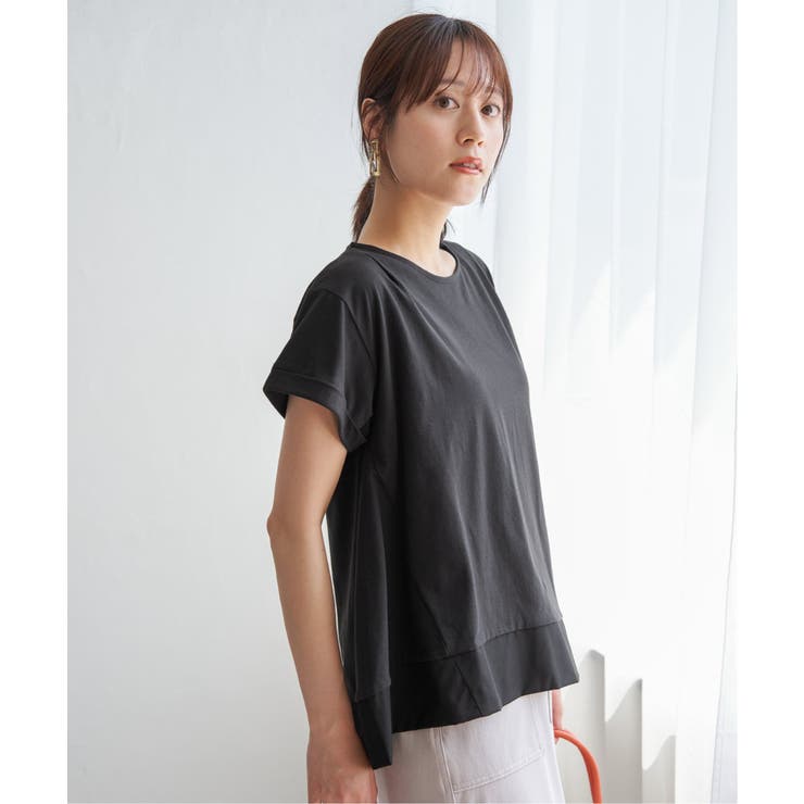 【お得だ値】Aライン裾切り替えカットソー | ikka  | 詳細画像13 