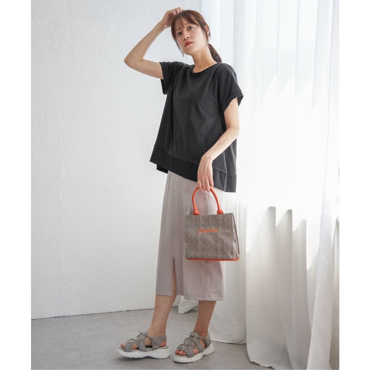 【お得だ値】Aライン裾切り替えカットソー | ikka  | 詳細画像14 