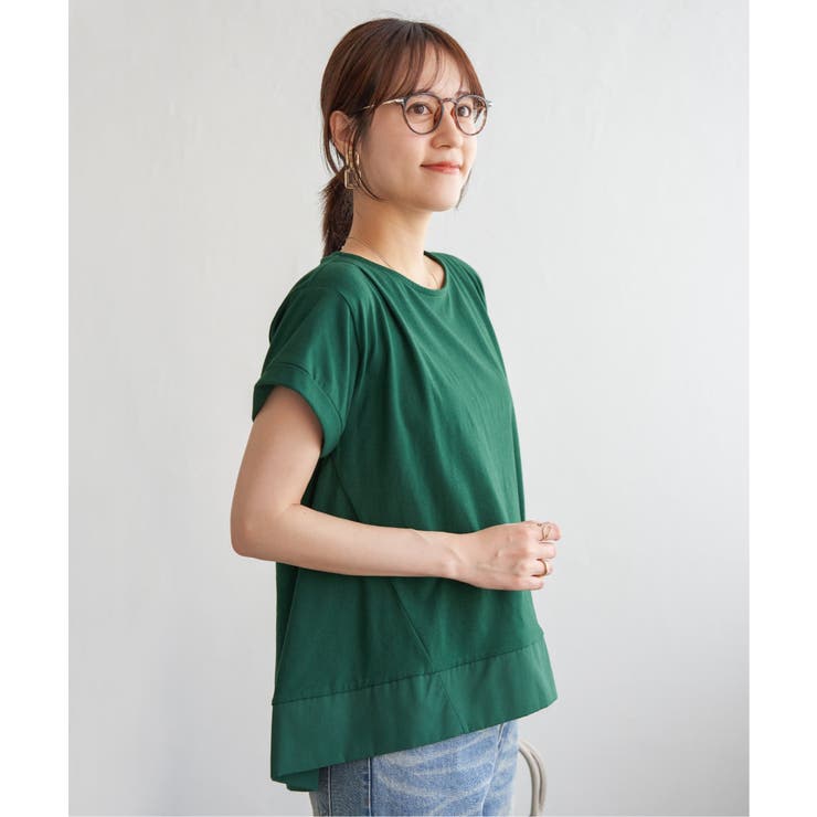 【お得だ値】Aライン裾切り替えカットソー | ikka  | 詳細画像15 