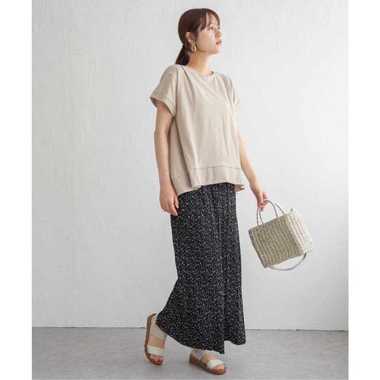 【お得だ値】Aライン裾切り替えカットソー | ikka  | 詳細画像19 