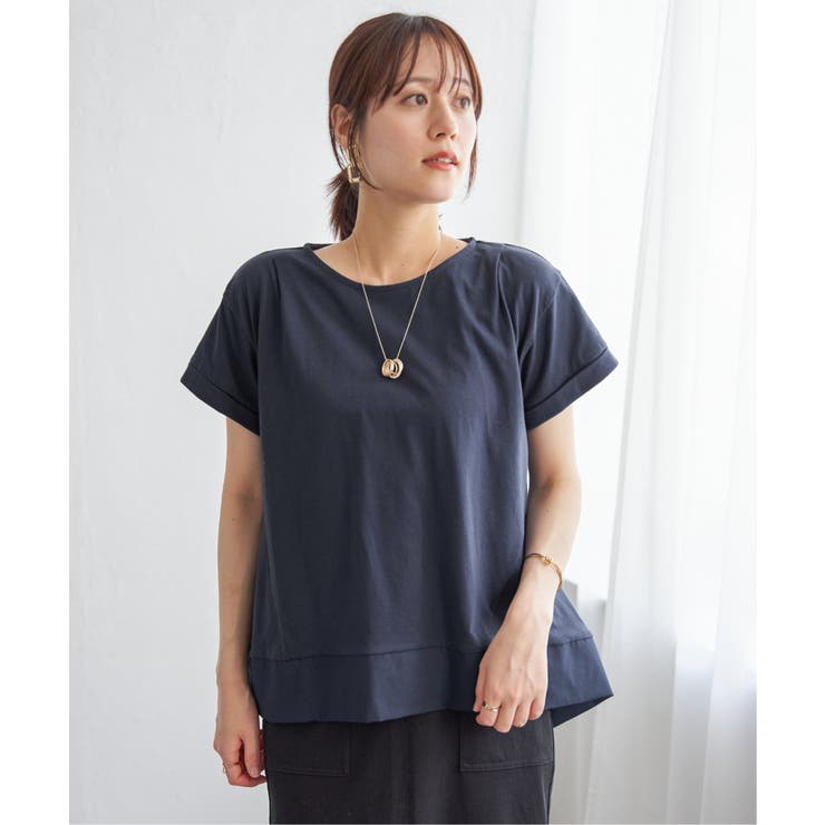 【お得だ値】Aライン裾切り替えカットソー | ikka  | 詳細画像22 