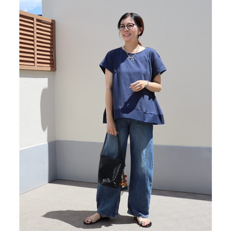 【お得だ値】Aライン裾切り替えカットソー | ikka  | 詳細画像4 