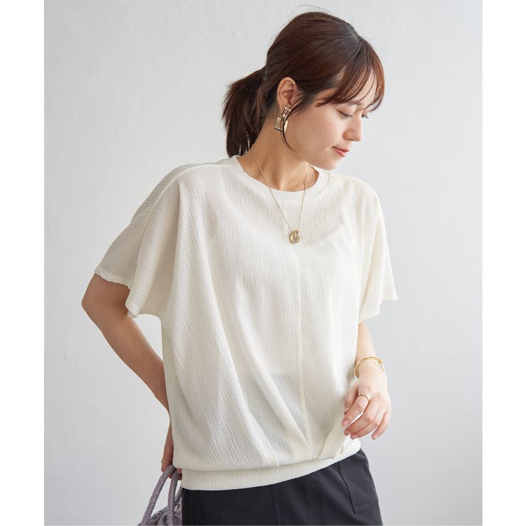 【お得だ値】ジャガードドルマン裾タックプルオーバー | ikka  | 詳細画像8 